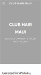 Mobile Screenshot of clubhairmaui.com
